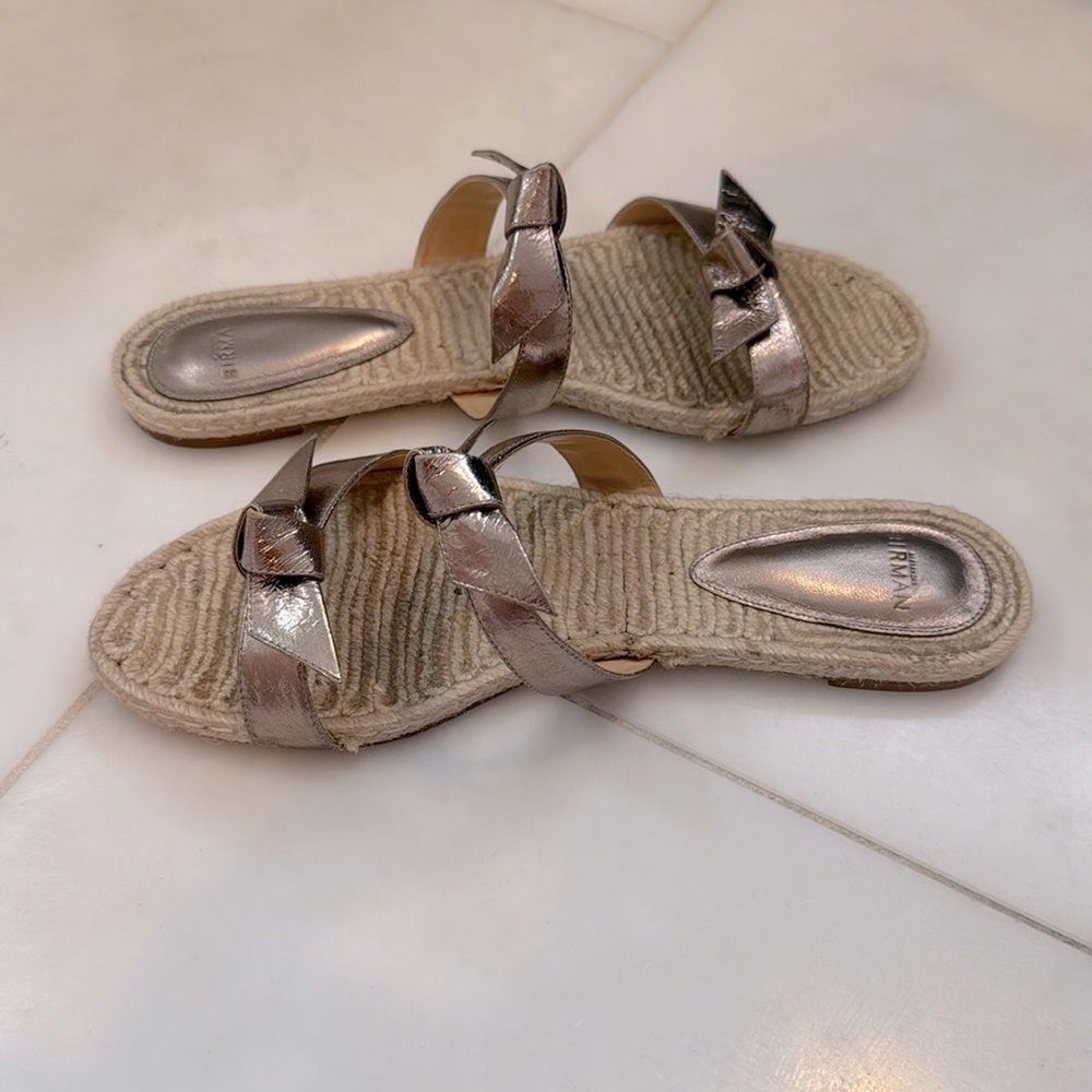 Alexandre Birman Leather Bow Sandals